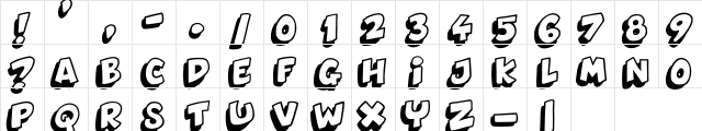 Dynamix Regular  glyph index