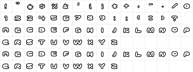 Golconda Regular  glyph index