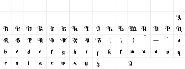 Tyrfing Demo Regular  glyph index