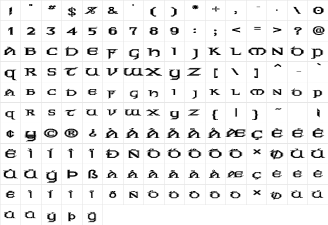 FZ JAZZY 31 CONTOUR EX Normal  glyph index