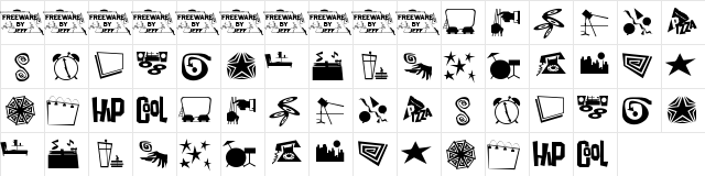 Lounge Lizards JL Regular  glyph index