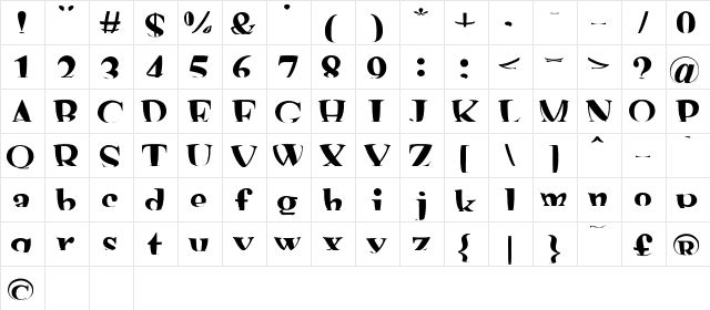 mashy Shona mashy Shona  glyph index