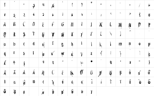 MarieLuise Medium  glyph index