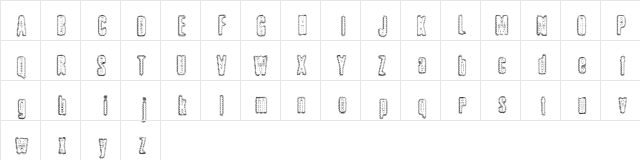 Hizbollah Regular  glyph index