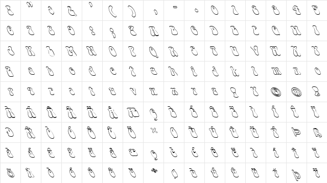 FZ JAZZY 14 HOLLOW LEFTY Normal  glyph index