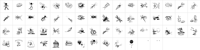 OurLittleFriends Regular  glyph index