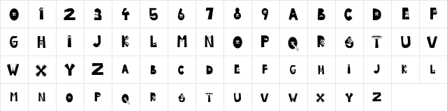 Byte Caps  glyph index