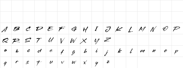 Redtowns Regular  glyph index