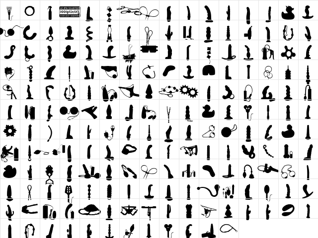 WC XXXplicit Bta Regular  glyph index