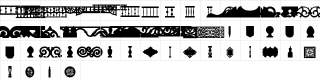 FrameWorks2 Regular  glyph index