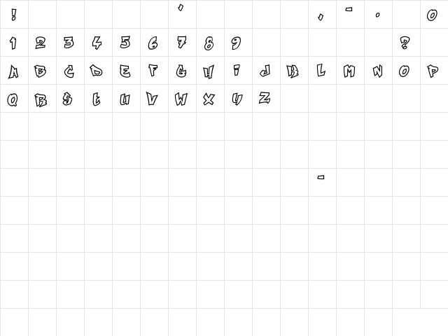 City Player Regular  glyph index
