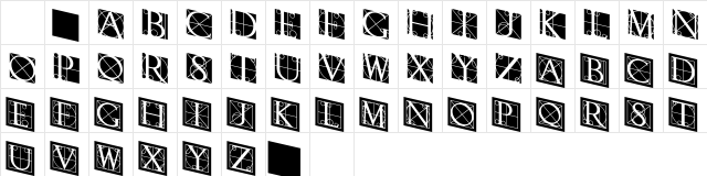 RodgauerThree Regular  glyph index