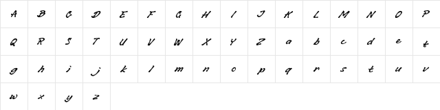 Beef Regular  glyph index