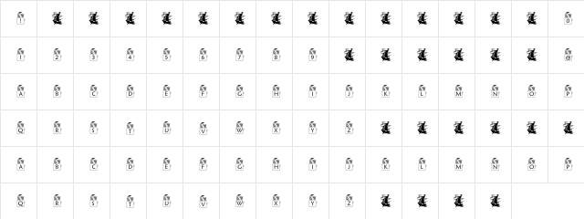 pf_jackbox1 Regular  glyph index