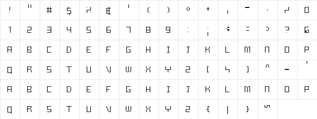Samson Light Regular  glyph index
