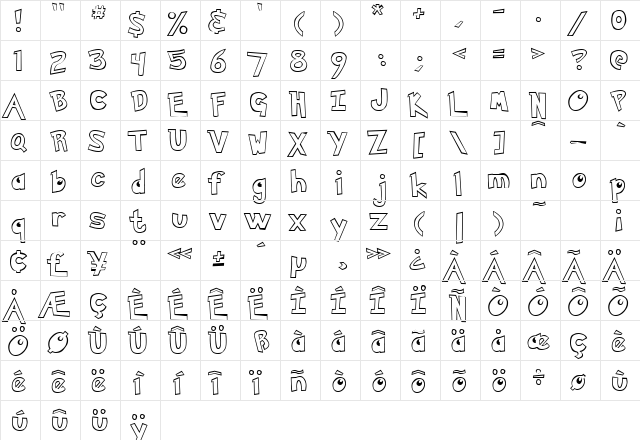 Pokemon  Hollow Hollow  glyph index