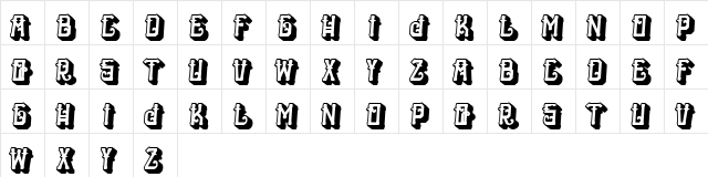 H74 The Nomad Heavy Heavy  glyph index
