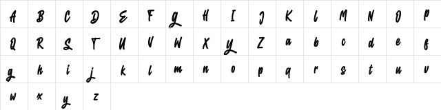 Eighties FREE Regular  glyph index