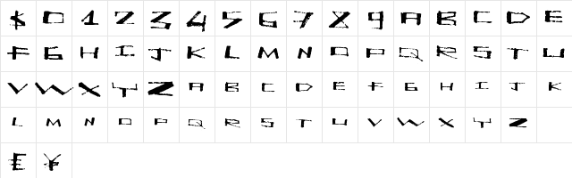 KiteHigh Regular  glyph index