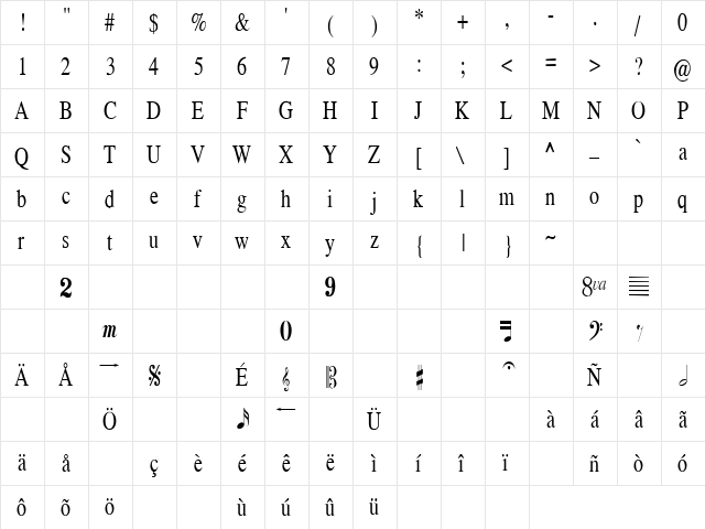 Woman Of The World  11 Regular  glyph index