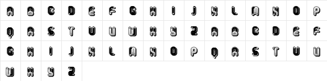 Spartacus Elegant Regular  glyph index
