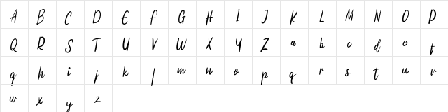 Motibe Cebiks FREE Regular  glyph index