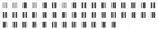 SKANDEMO C39W Normal  glyph index
