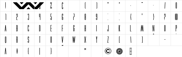 Xenophobia Nominal  glyph index