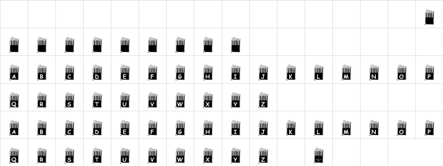 Aani Regular  glyph index