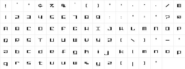 Elephento Solo Regular  glyph index
