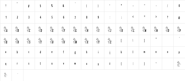 CanisFamiliaris Regular  glyph index