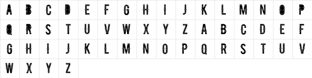 FDT_CARRETO_DEMO_VERSION Regular  glyph index