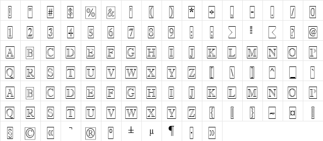 a_AntiqueTitulTrCmOtl Regular  glyph index