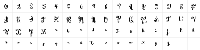 WineTasting Regular  glyph index