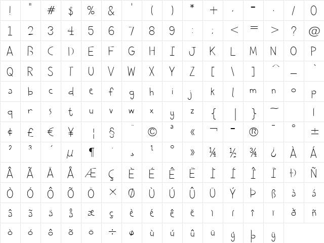 Cheddar Salad BTN Lt Regular  glyph index