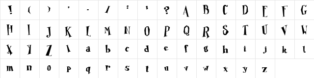 Poopie Doopie Regular  glyph index