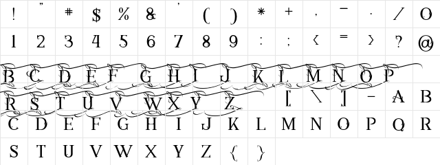 Annabel 1 Regular  glyph index