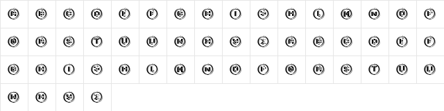 Granary Capitals Regular  glyph index