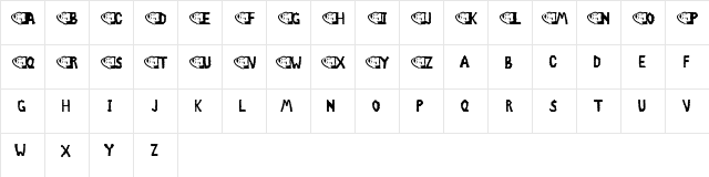 Chlod Regular  glyph index