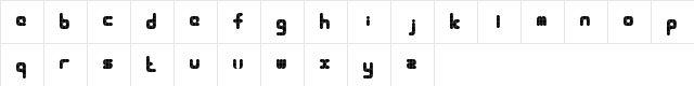 Chubby Checker Regular  glyph index