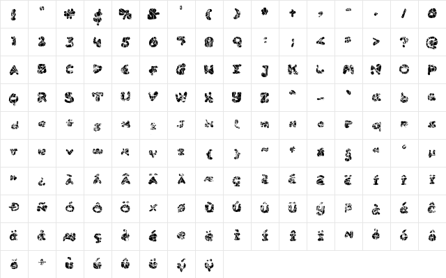 Area 51 UFO Apocalypse Medium  glyph index