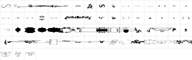 old retro labels tfb Regular  glyph index