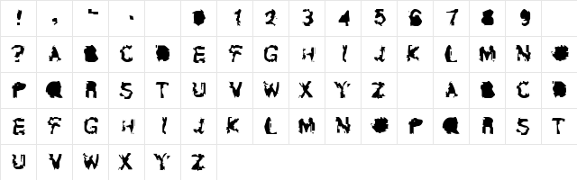 Exposure Regular  glyph index