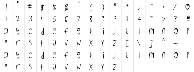 Four Decibels and Falling Regular  glyph index