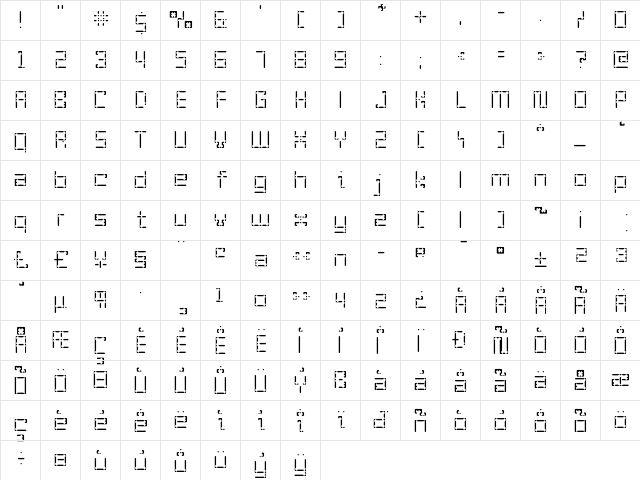 Enam ExtraLight  glyph index