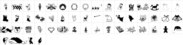 wmchristmas2 Regular  glyph index