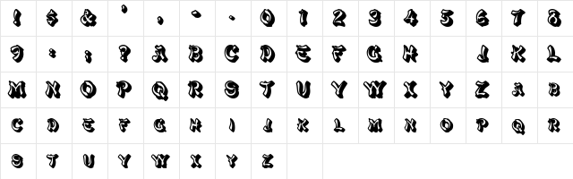 PagodaSCapsSSK Bold  glyph index