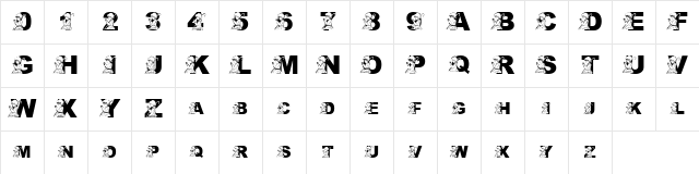pf_boyo-3 Regular  glyph index