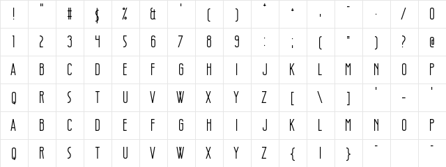 Style Thief Regular  glyph index