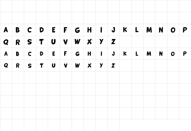 KOALA NAMU DEMO Regular  glyph index
